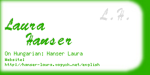 laura hanser business card